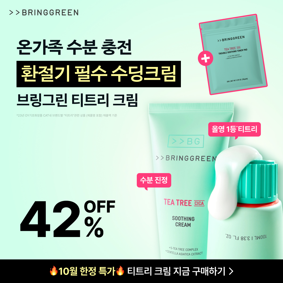 브링그린 광고 이미지